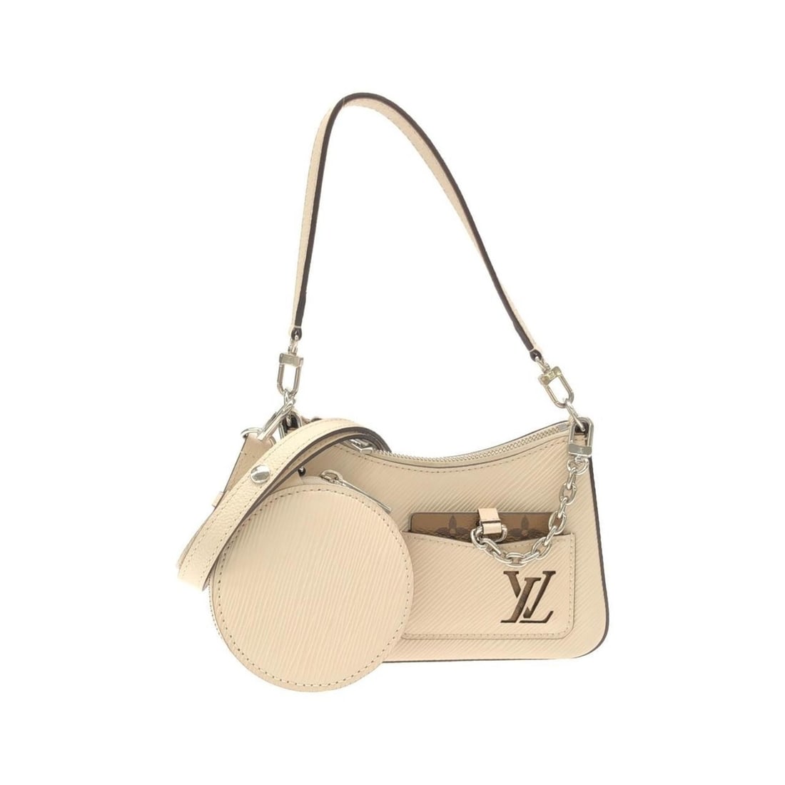 Louis Vuitton Epi Malellini M20999 Shoulder Bag: --- Catalog ---Category: SizeSize (HxWxD): 13cm x 20cm x 6cm / 5.11'' x 7.87'' x 2.36''Category: DesignType: Shoulder bagColor: Beige, SilverGender: Men,WomenMaterial: Leather Hardware Color: