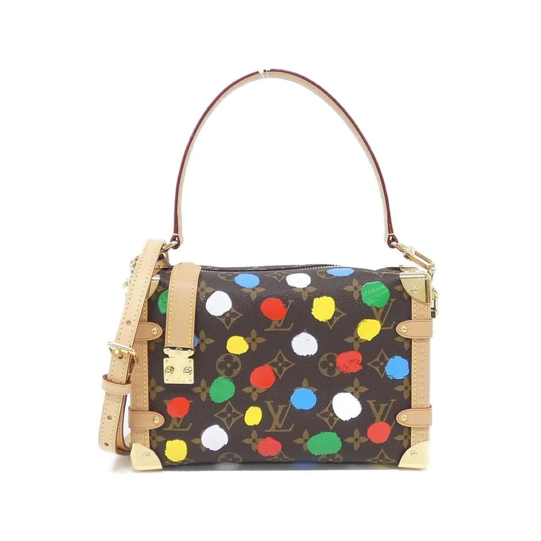 Louis Vuitton Monogram (LV X YK) Side Trunk M46396 Shoulder Bag: --- Catalog ---Category: SizeSize (HxWxD): 14cm x 21cm x 6cm / 5.51'' x 8.26'' x 2.36''Category: DesignType: Shoulder bagColor: Brown, Multi-colorGender: Women,MenMaterial: Coated canvas Category: Gen