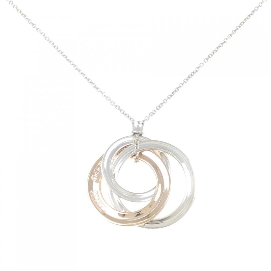 Tiffany 1837 Interlocking Circle Necklace: --- Catalog ---Category: SizePendant Size: 24mm x 22.8mm / 0.94'' x 0.89''Neck Circumference: 44 cm / 17.32''Category: DesignColor: SilverGender: WomenMaterial: Silver 925Pendant Type:
