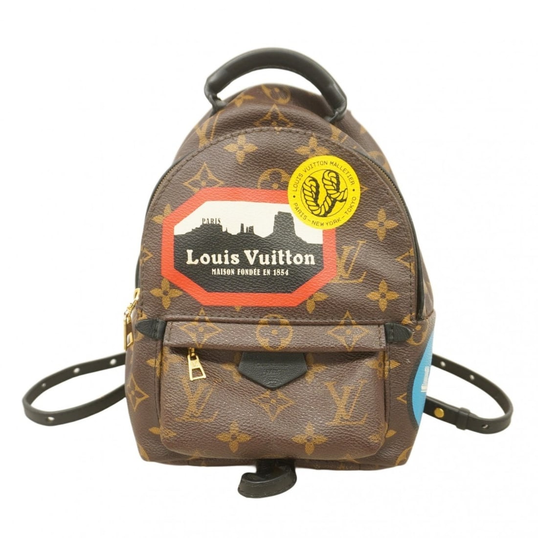 Louis Vuitton Monogram World Tour Palm Springs Mini Backpack M42971 Brown Women's: --- Catalog ---Category: SizeSize (HxWxD): 21.5cm x 15.5cm x 8.5cm / 8.46'' x 6.1'' x 3.34''Category: DesignType: BackpackColor: BrownGender: WomenCategory: GeneralMPN: M42971Brand: Louis Vuitton--- I