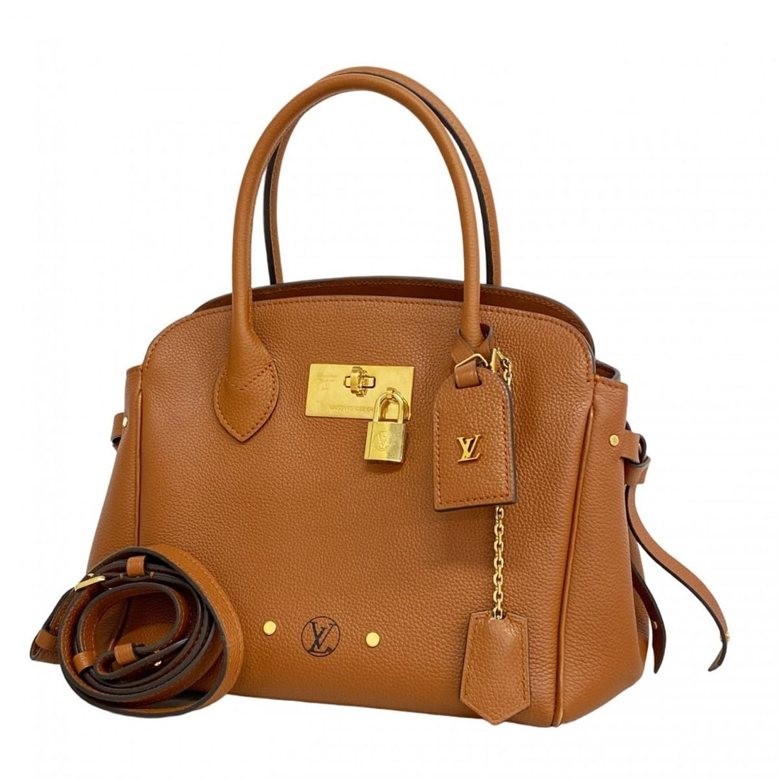 Louis Vuitton Mila PM Handbag M51684 Light Brown 2-Way Bag for Women: --- Catalog ---Category: SizeSize (HxWxD): 22cm x 23cm x 12cm / 8.66'' x 9.05'' x 4.72''Category: DesignType: HandbagColor: Light brownGender: WomenCategory: GeneralMPN: M51684Brand: Louis Vuitton---