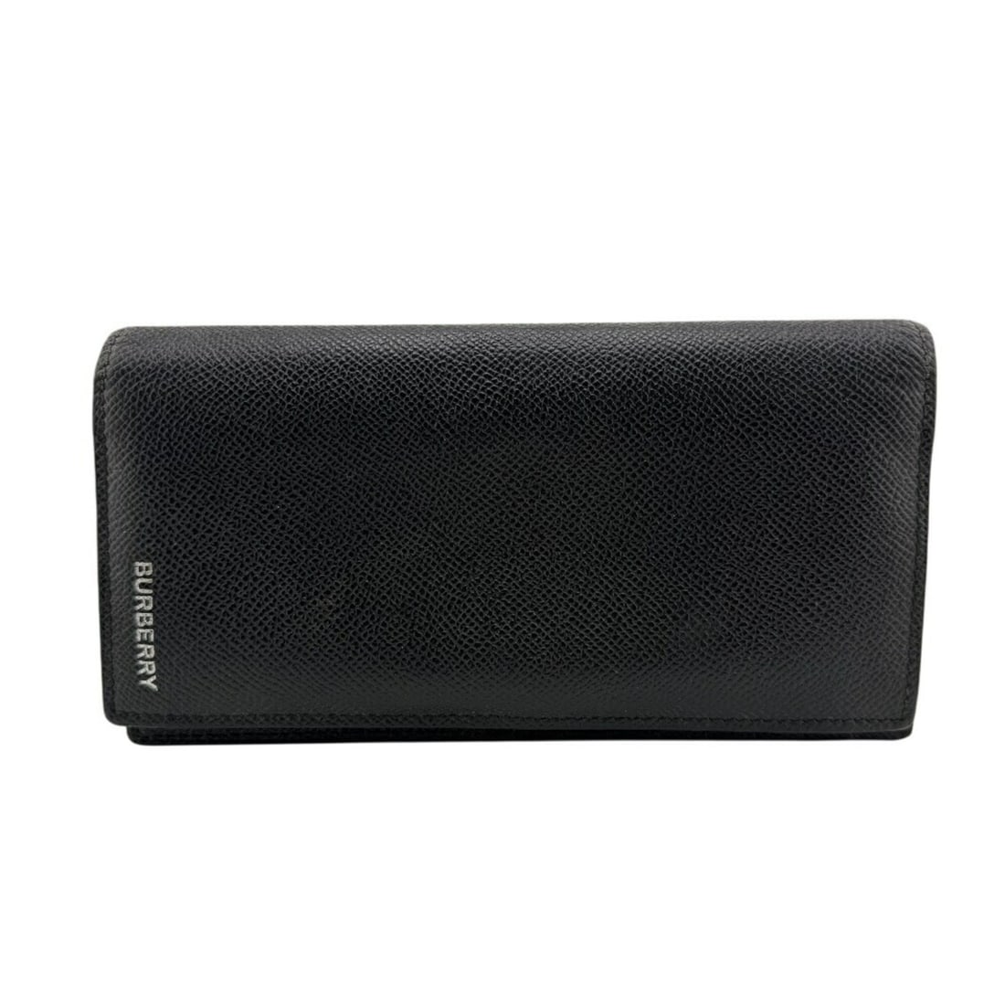 BURBERRY Men's Black Long Wallet: --- Catalog ---Category: SizeSize (HxWxD): 19cm x 10cm / 7.48'' x 3.93''Category: DesignType: Long wallet (bi-fold)Color: BlackGender: MenMaterial: Leather Category: GeneralBrand: Burberry--- Item Lis
