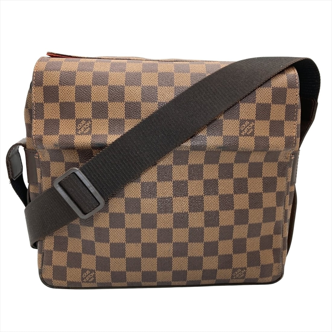 Louis Vuitton Naviglio Shoulder Bag Damier Ebene N45255 Brown with Gold Hardware for Men and Women: --- Catalog ---Category: SizeSize (HxWxD): 24cm x 27cm x 10cm / 9.44'' x 10.62'' x 3.93''Category: DesignType: Shoulder bagColor: BrownGender: Men,WomenMaterial: Damier Canvas Category: GeneralMPN: N4