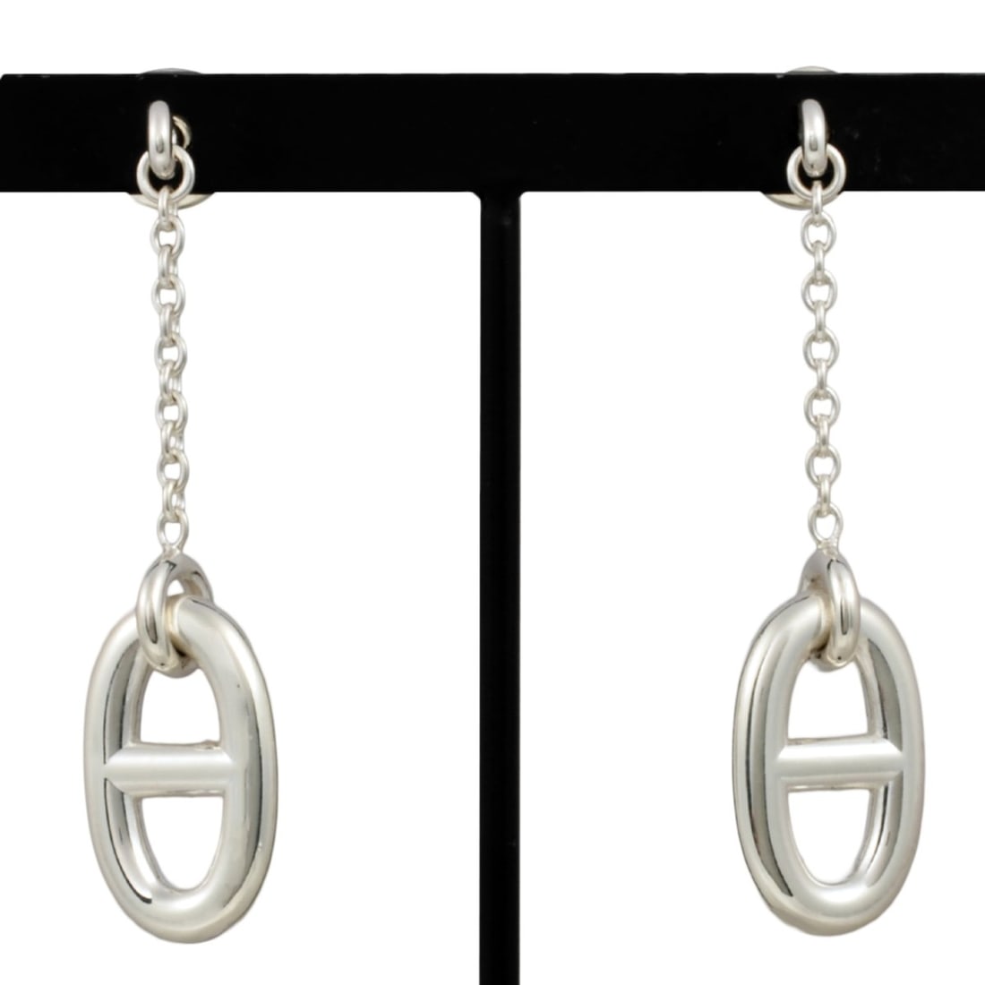 Hermes Hermès Farandole Chaine d'Ancre Earrings, SV925, 7.0g, Silver (1 of 11)