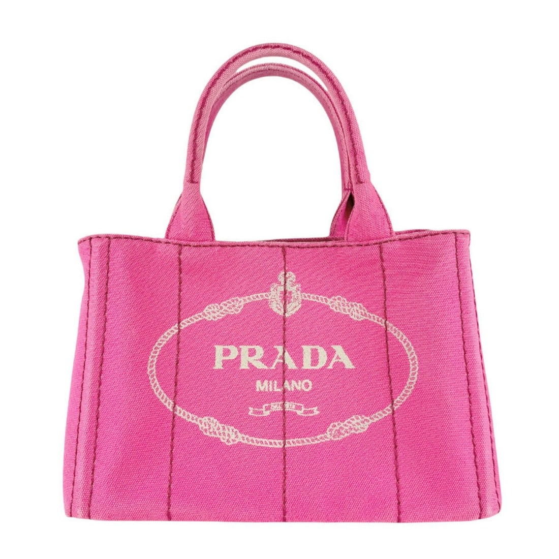 Prada Canapa Canvas Handbag Shoulder Bag, Pink, Women's, B2439G z8459: --- Catalog ---Category: SizeSize (HxWxD): 19cm x 27cm x 14cm / 7.48'' x 10.62'' x 5.51''Category: DesignType: Handbag, Shoulder bagColor: PinkGender: WomenMaterial: Canvas Category: GeneralMPN: B2439