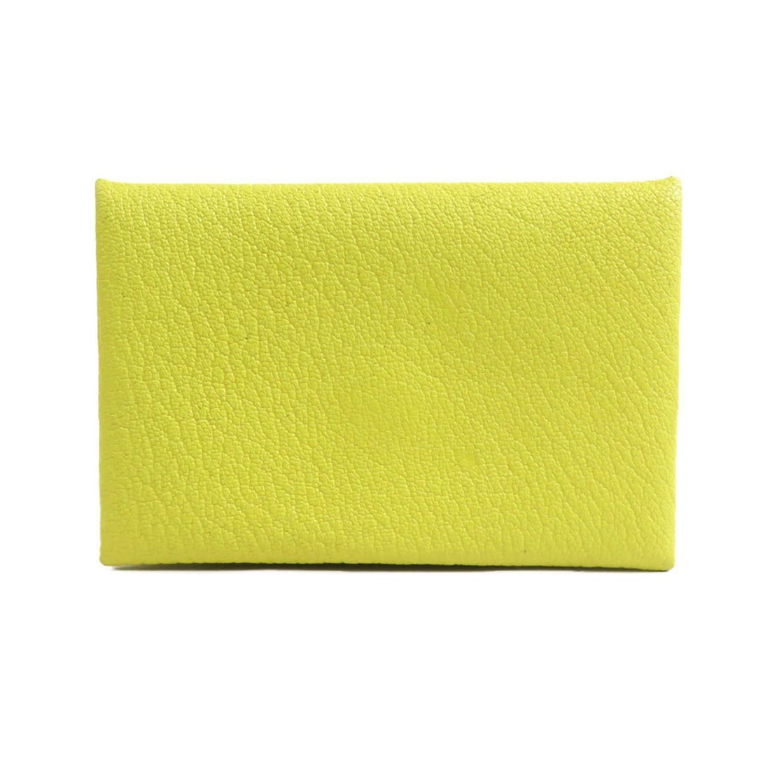 Hermes Hermès Calvi Leather Business Card Case, Light Yellow, Unisex, e61406j: --- Catalog ---Category: DesignType: Card caseColor: YellowGender: Women,MenMaterial: Leather Category: GeneralBrand: HermesCountry of Origin: FranceCategory: Physical PropertiesSize (HxWxD): 7cm x 10