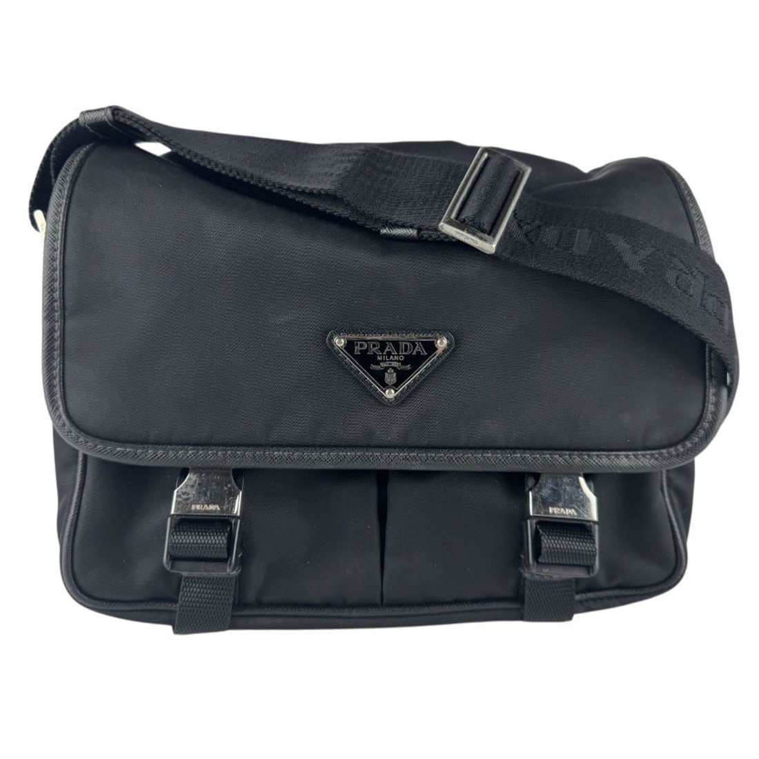 Prada shoulder bag in black nylon, unisex, 2VD769 z8478 (1 of 7)