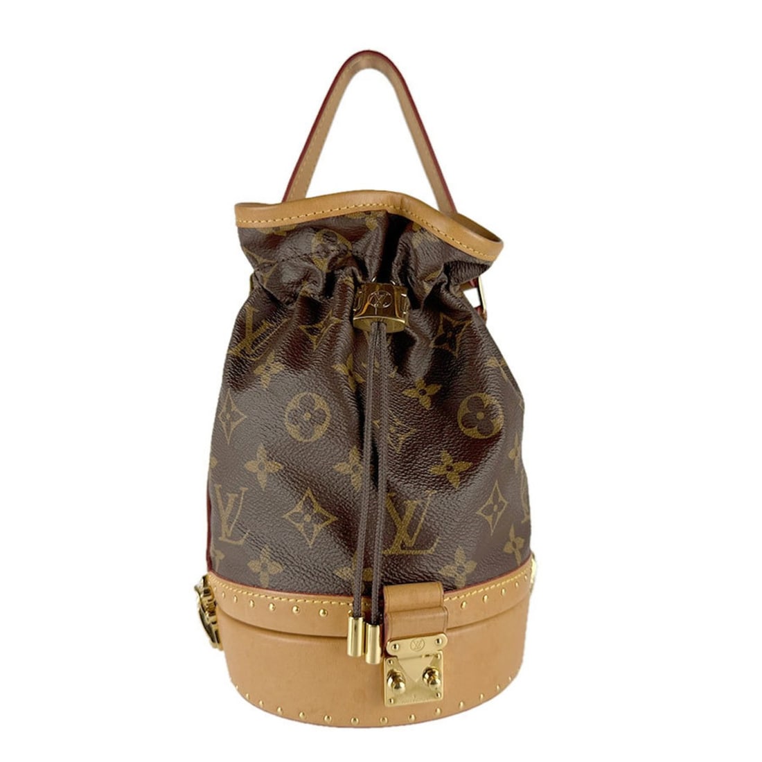 Louis Vuitton Monogram Petite Noe Trunk Handbag Shoulder Bag in Canvas Brown, Women's, M43509 z8517: --- Catalog ---Category: SizeSize (HxWxD): 22cm x 13cm x 13cm / 8.66'' x 5.11'' x 5.11''Category: DesignType: Handbag, Shoulder bagColor: Brown, MonogramGender: WomenMaterial: Monogram Category: Gener