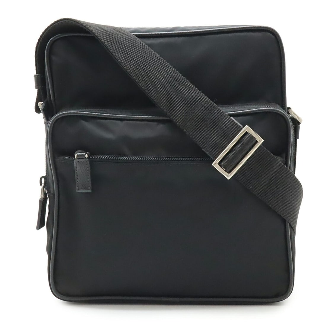 PRADA Prada Shoulder Bag, Nylon and Leather, Black, Purchased at an Overseas Duty Free Shop, VA0189 (1 of 12)