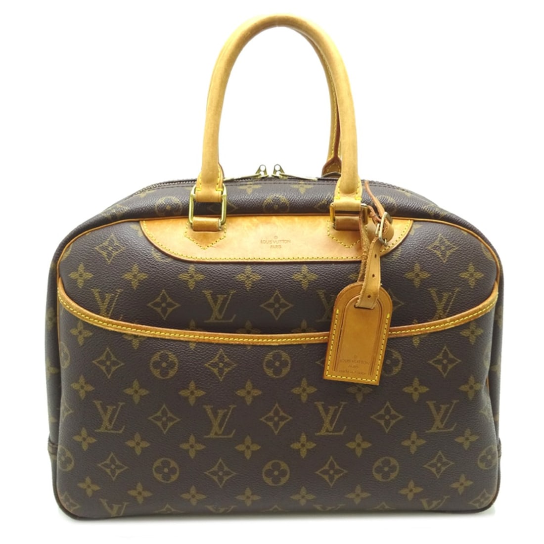 Louis Vuitton Deauville Women's Handbag M47270 (Discontinued) Monogram Brown: --- Catalog ---Category: SizeSize (HxWxD): 25cm x 34cm x 13cm / 9.84'' x 13.38'' x 5.11''Category: DesignType: HandbagColor: BrownGender: WomenMaterial: Monogram Category: GeneralMPN: M47270Brand: Lou