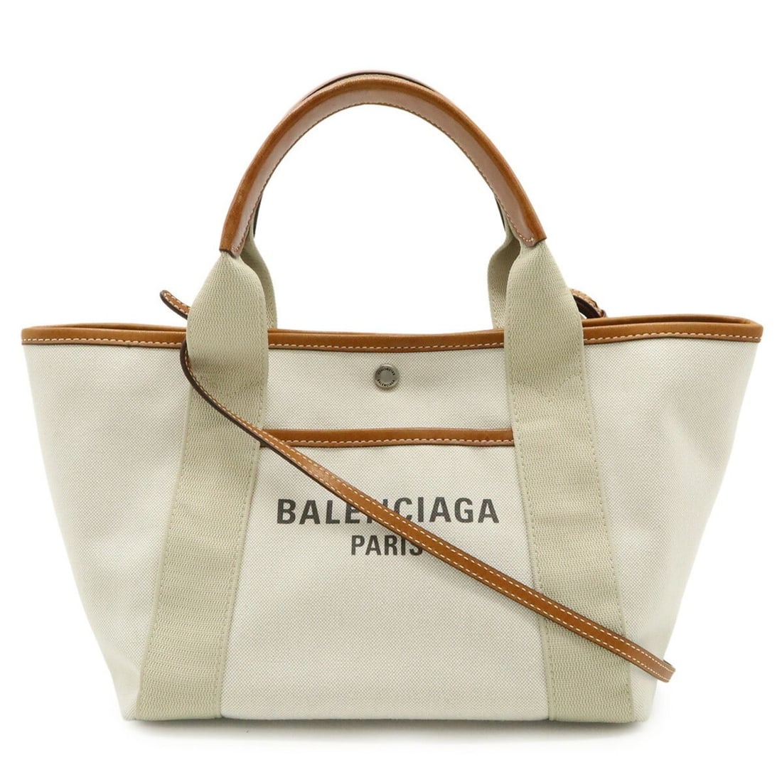 BALENCIAGA Biarritz Small Handbag/Shoulder Bag in Canvas and Leather, Natural Light Brown, 834501: --- Catalog ---Category: SizeWeight: 400g / 14.1oz.Size (HxWxD): 19cm x 36cm x 16cm / 7.48'' x 14.17'' x 6.29''Strap Length: 115cm / 45.27''Category: DesignType: Handbag, Shoulder bagColor: Light brow
