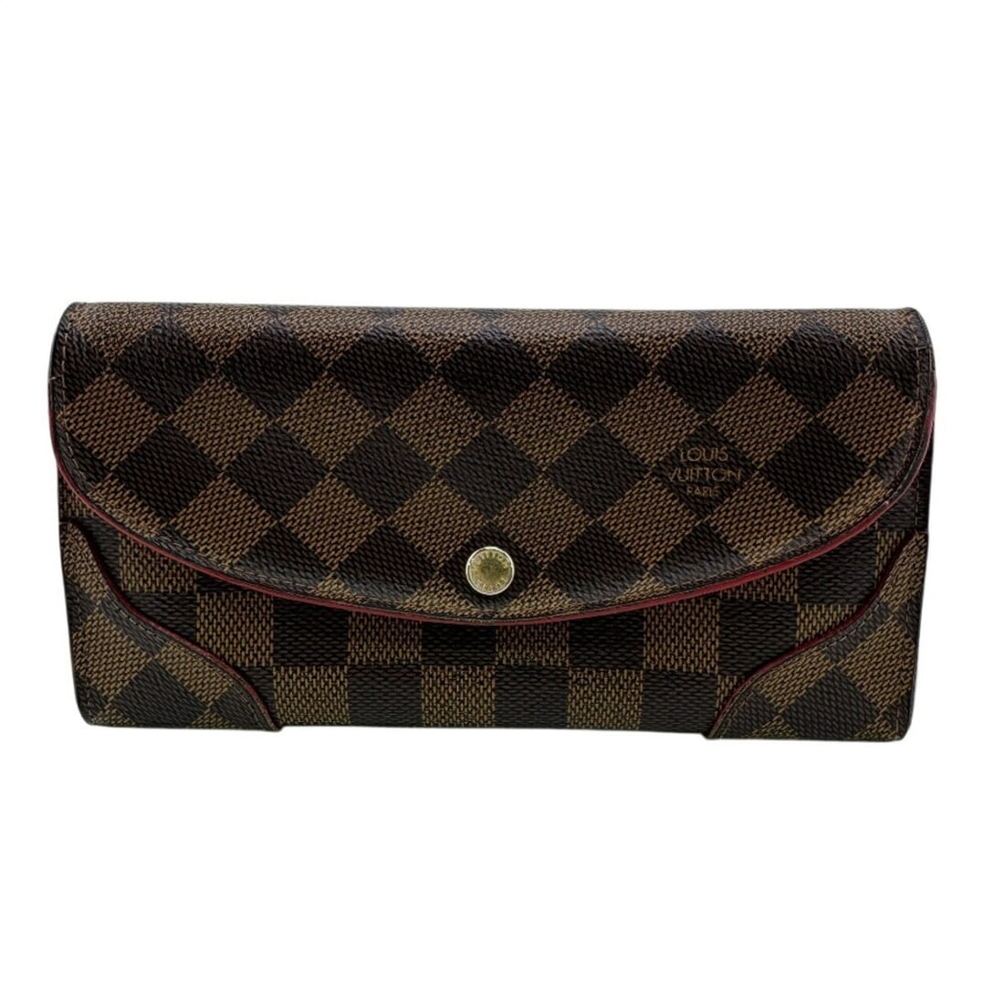 LOUIS VUITTON N61221 Portefeuille Kaisa Damier Long Wallet Brown Women's: --- Catalog ---Category: SizeSize (HxWxD): 10cm x 19cm x 2cm / 3.93'' x 7.48'' x 0.78''Category: DesignType: Coin purse/coin caseColor: Brown, Red colorGender: WomenMaterial: Leather Category: General