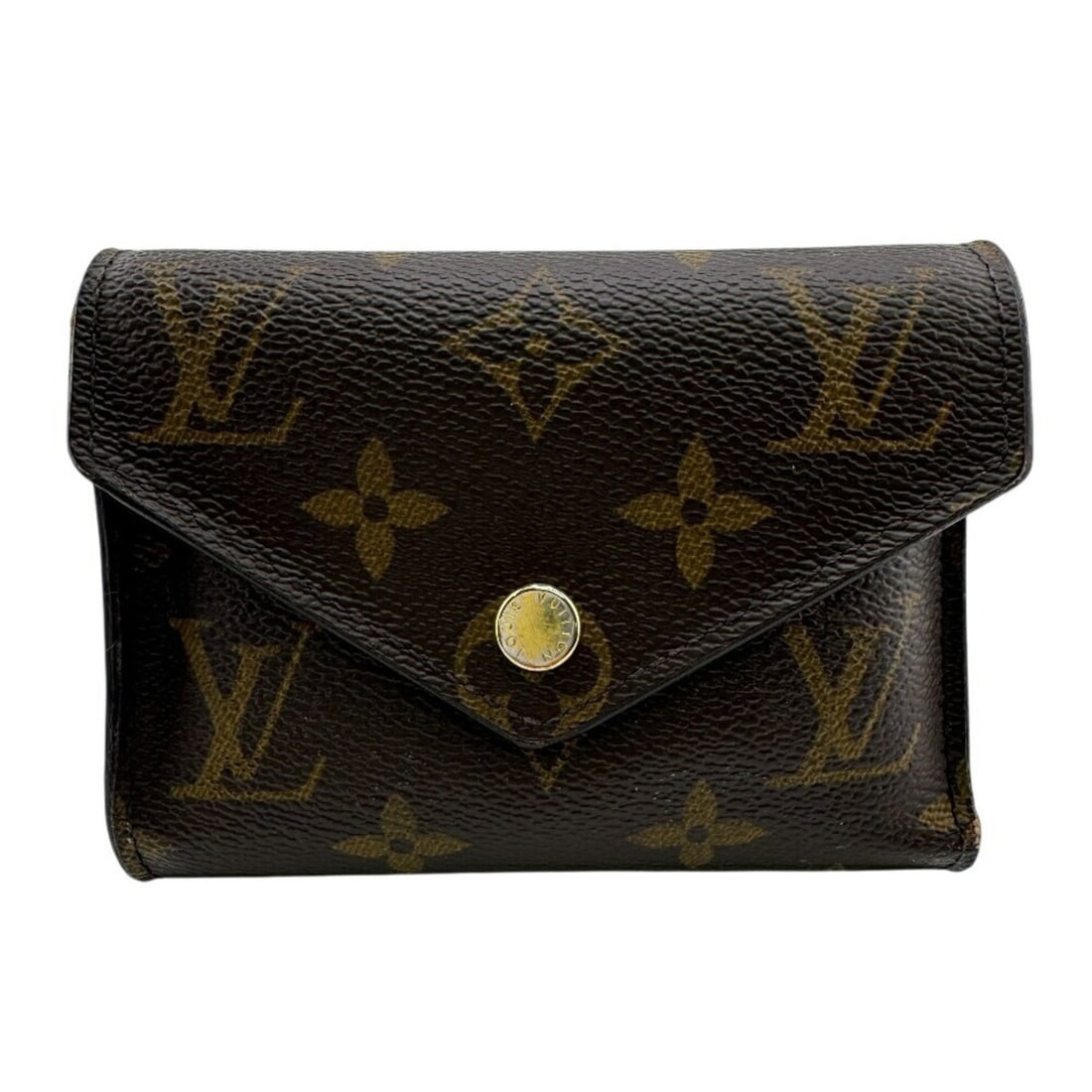 LOUIS VUITTON M62472 Portefeuille Victorine Monogram Tri-fold Wallet Brown Women's (1 of 16)