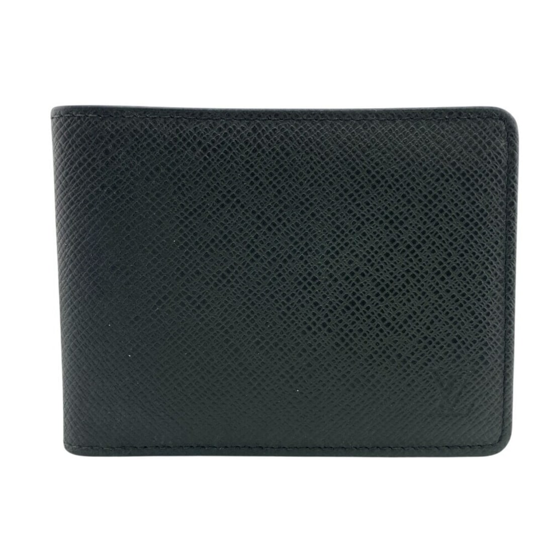 LOUIS VUITTON M30531 Portefeuille Multiple Taiga Bifold Wallet in Black for Men (1 of 17)