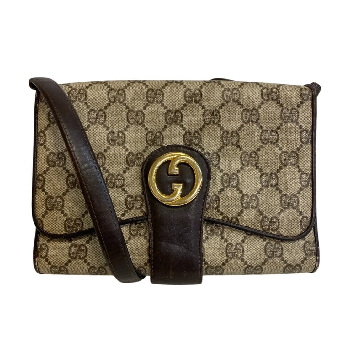 GUCCI Old Gucci GG Pattern Shoulder Bag Brown Women's: --- Catalog ---Category: SizeSize (HxWxD): 16.5cm x 22cm x 5cm / 6.49'' x 8.66'' x 1.96''Category: DesignType: Shoulder bagColor: Brown, WhiteGender: WomenMaterial: PVC Category: GeneralBrand: Gucci--