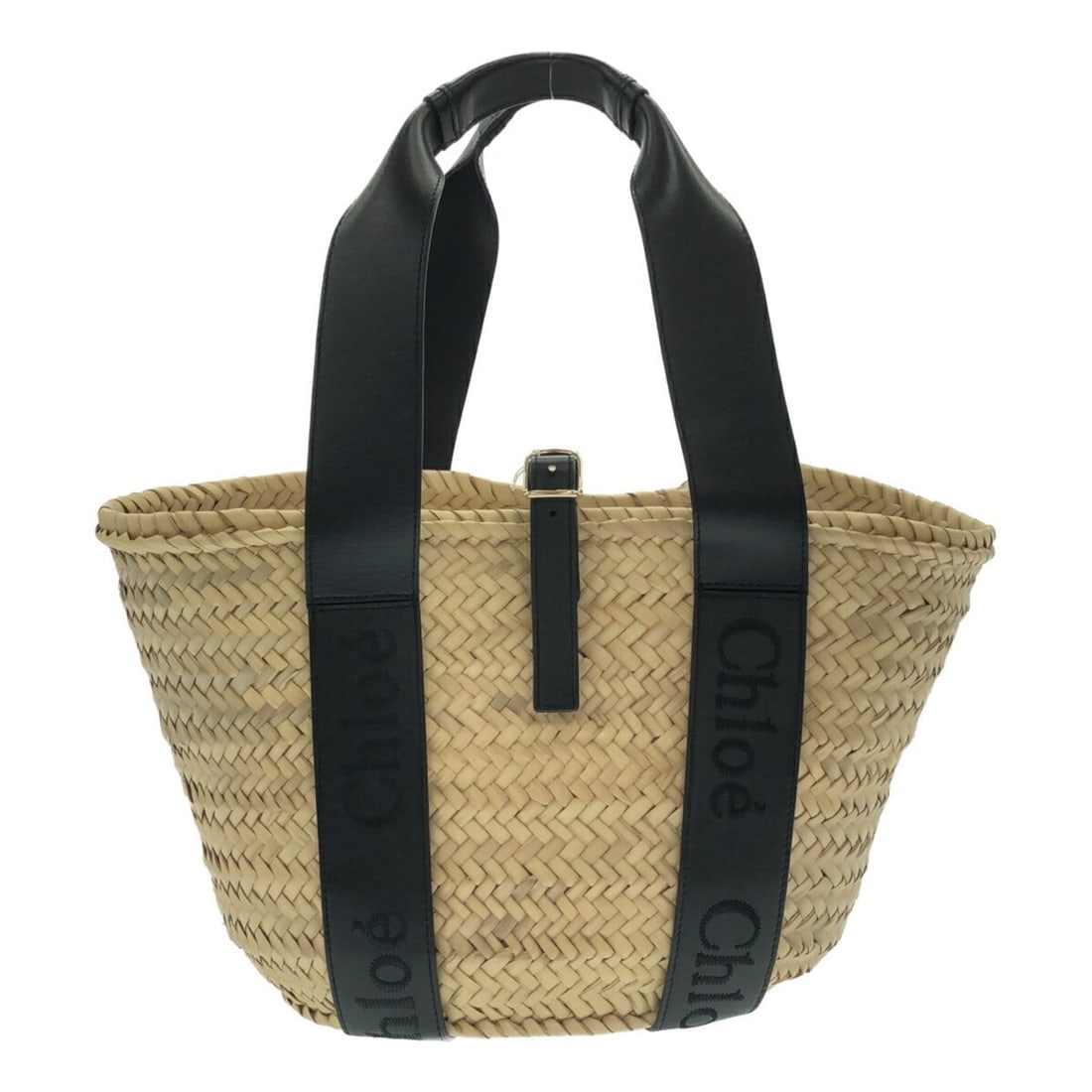 Chloé Chloe SENSE Medium Basket Tote Bag, Women's, Embroidered, Black, Available at Mikunigaoka: --- Catalog ---Category: SizeSize (HxWxD): 24cm x 25cm x 17cm / 9.44'' x 9.84'' x 6.69''Category: DesignType: Basket, Tote bagColor: BlackGender: WomenMaterial: Raffia Category: GeneralMPN: CHC23SS303