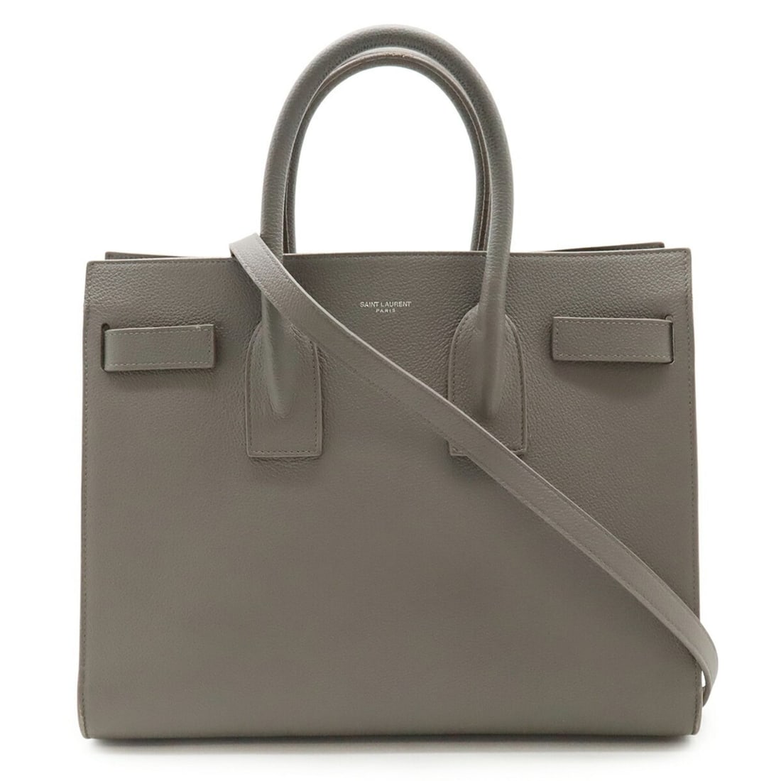 Yves Saint Laurent SAINT LAURENT PARIS YSL Sac de Jour Small Handbag, Shoulder Bag, Gray Leather,: --- Catalog ---Category: SizeWeight: 1.1kg / 2.42lb.Size (HxWxD): 25cm x 32cm x 15cm / 9.84'' x 12.59'' x 5.9''Strap Length: 109cm / 42.91''Category: DesignType: HandbagColor: GrayGender: WomenMateria