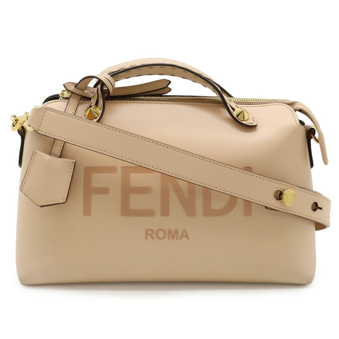FENDI By the Way Medium Handbag/Shoulder Bag in Pink Leather (8BL146): --- Catalog ---Category: SizeWeight: 680g / 1.49lb.Size (HxWxD): 18cm x 28cm x 12.5cm / 7.08'' x 11.02'' x 4.92''Strap Length: 118cm / 46.45''Category: DesignType: Handbag, Shoulder bagColor: PinkGend