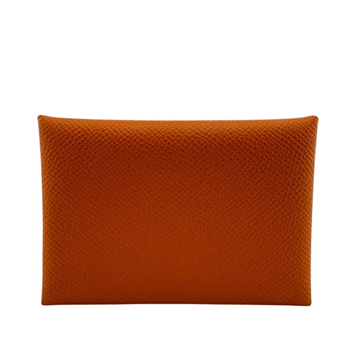 HERMES Calvi Duo Verso Coin Case, Orange, Women's: --- Catalog ---Category: SizeSize (HxWxD): 7.3cm x 10.3cm / 2.87'' x 4.05''Category: DesignColor: Orange, YellowGender: WomenMaterial: Epsom leather Category: GeneralBrand: Hermes--- Item List ---Sect