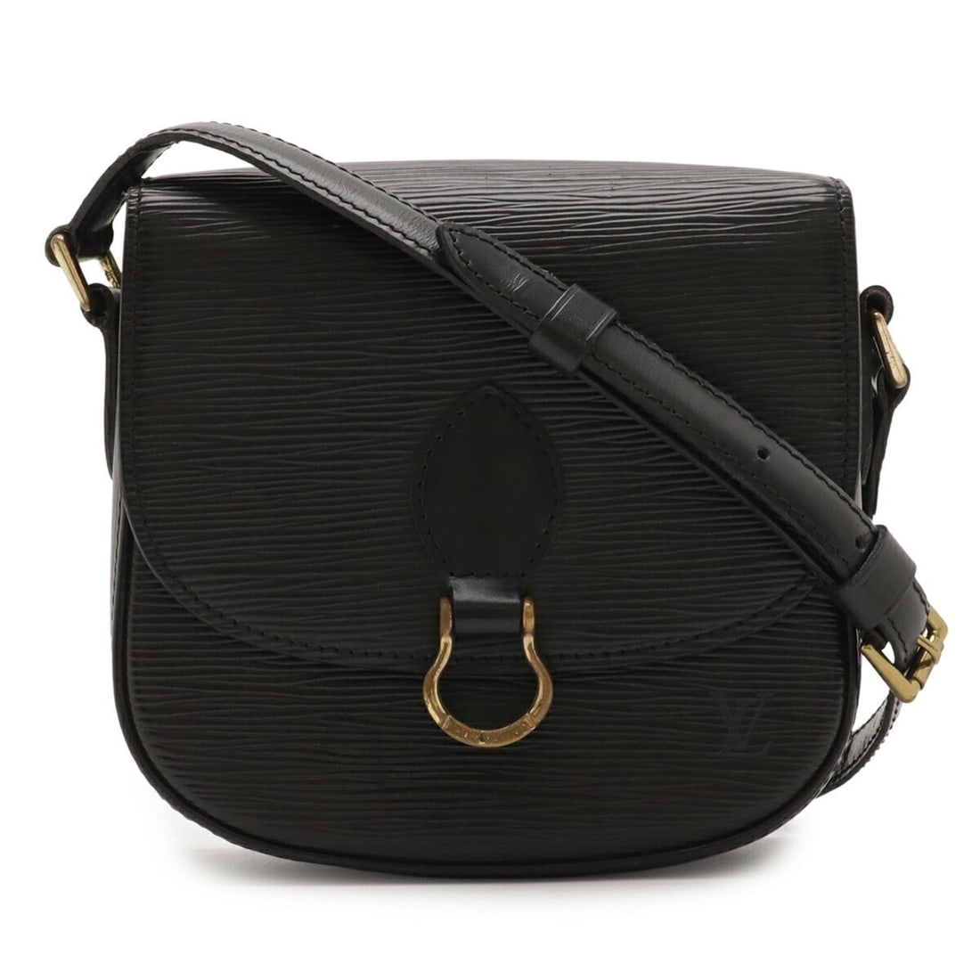 LOUIS VUITTON Epi Mini Saint-Cloud Shoulder Bag Pochette Leather Noir Black M52212: --- Catalog ---Category: SizeWeight: 380g / 13.4oz.Size (HxWxD): 17cm x 18cm x 5.5cm / 6.69'' x 7.08'' x 2.16''Strap Length: 122cm / 48.03''Category: DesignType: Pochette, Shoulder bagColor: Black, No