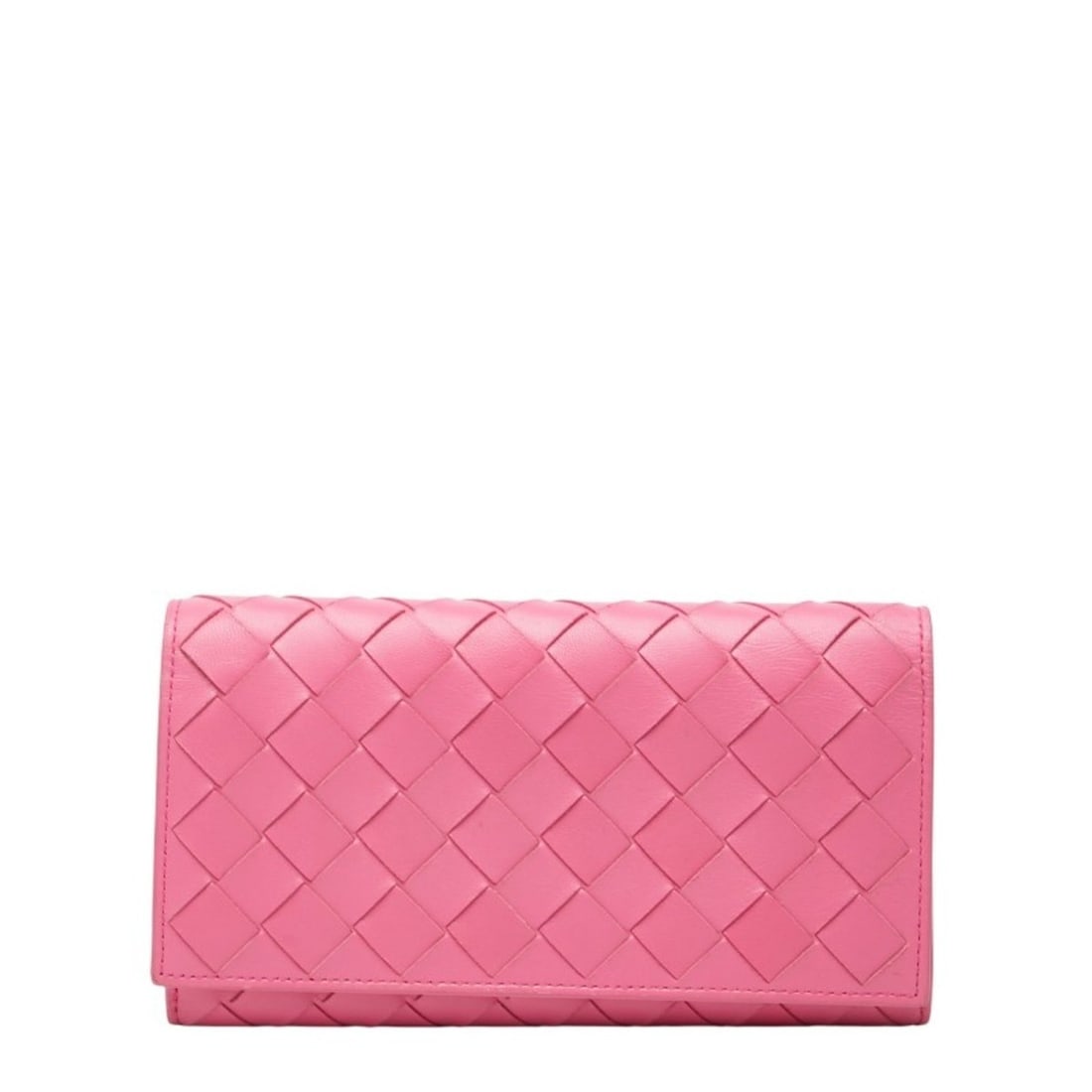 Bottega Veneta Intrecciato Long Wallet Pink Leather Women's BOTTEGAVENETA: --- Catalog ---Category: SizeSize (HxWxD): 11cm x 19cm x 2cm / 4.33'' x 7.48'' x 0.78''Category: DesignType: Long wallet (bi-fold)Color: PinkGender: WomenMaterial: Leather Category: GeneralBrand: Bott