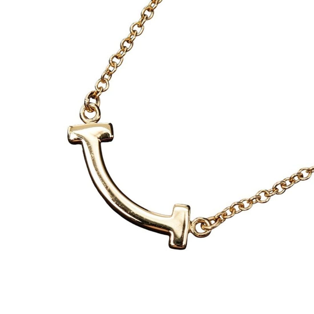 Tiffany T Smile Mini Necklace in 18K Yellow Gold for Women, TIFFANY & Co. (1 of 15)