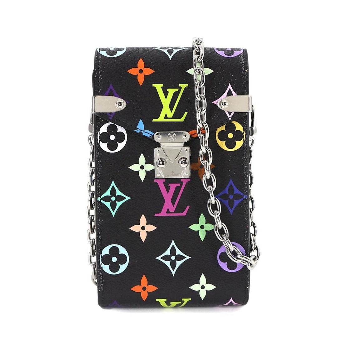 Louis Vuitton LVx™ Monogram Multicolore Metis Phone Pouch Chain Shoulder Bag in Noir, M14098,: --- Catalog ---Category: SizeSize (HxWxD): 17cm x 10cm x 3.5cm / 6.69'' x 3.93'' x 1.37''Category: DesignType: Pouch, Shoulder bagColor: NoirGender: WomenMaterial: Monogram Multicolore Hardware Color: