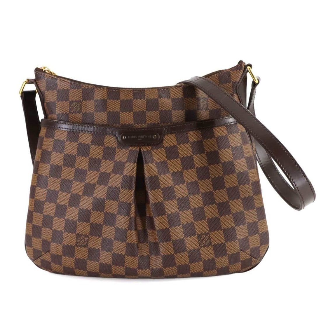 Louis Vuitton Damier Bloomsbury PM Shoulder Bag, Ebene, N42251, Gold Hardware: --- Catalog ---Category: SizeSize (HxWxD): 28cm x 34cm x 3cm / 11.02'' x 13.38'' x 1.18''Category: DesignType: Shoulder bagColor: EbeneGender: WomenMaterial: Damier Canvas Hardware Color: GoldCategory