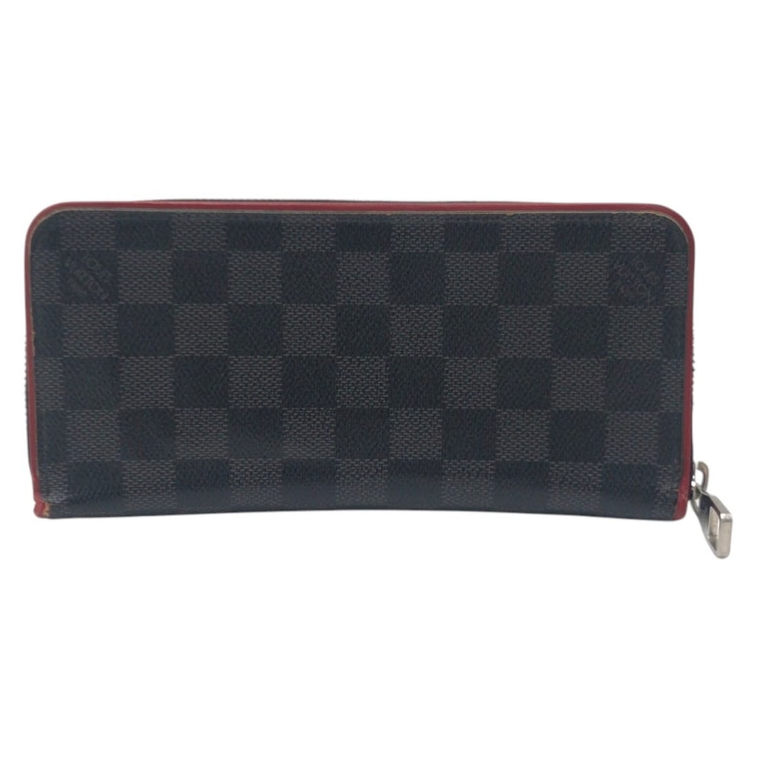 LOUIS VUITTON Damier Graphite Zippy Wallet Vertical Black/Red N63304 Long Unisex: --- Catalog ---Category: SizeSize (HxWxD): 10cm x 20.5cm x 2cm / 3.93'' x 8.07'' x 0.78''Category: DesignType: Long wallet (bi-fold)Color: Black, Red colorGender: MenMaterial: PVC Category: GeneralMPN