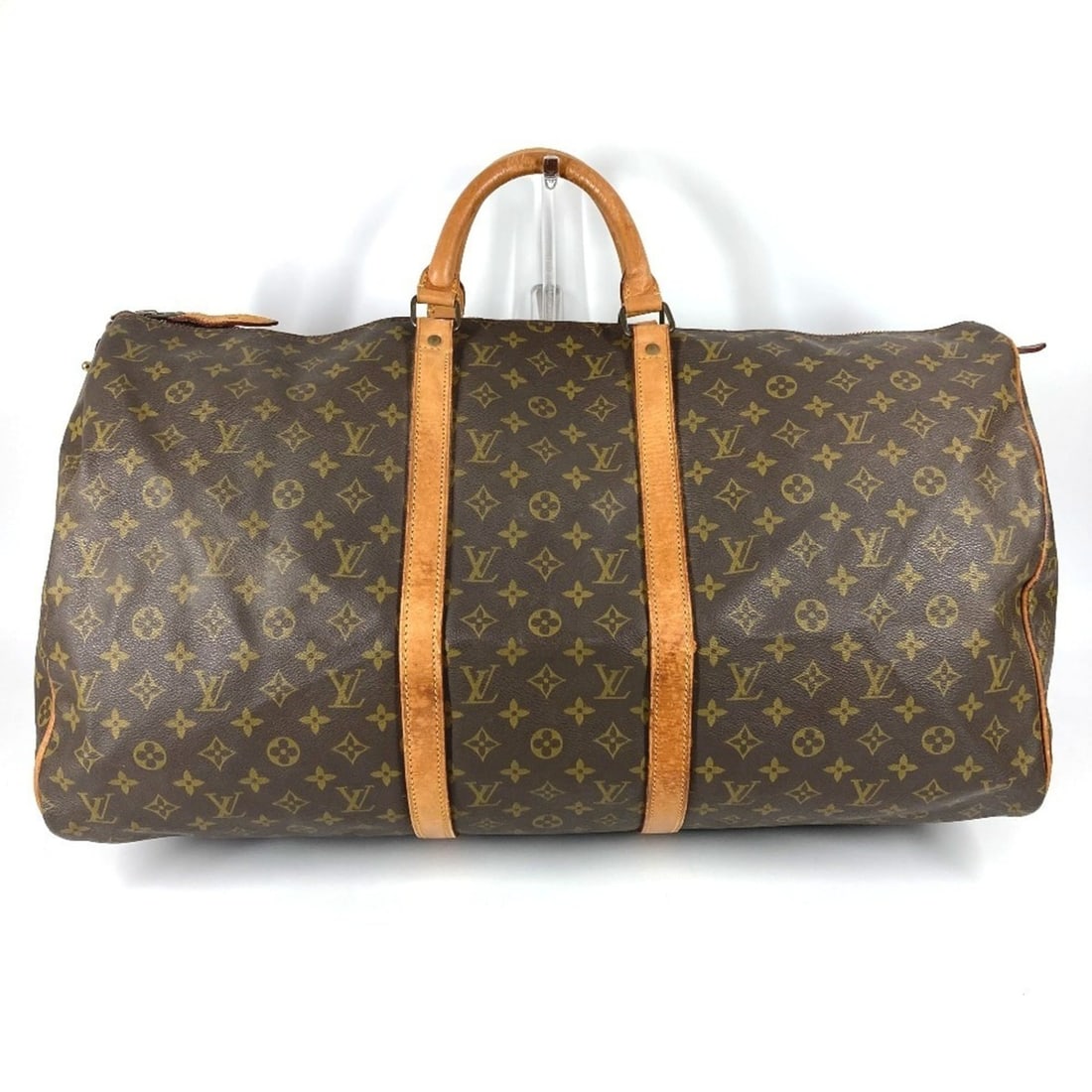 LOUIS VUITTON M41422 Monogram Keepall 60, Old Model, Travel Bag, Debossed Boston Canvas, (1 of 17)
