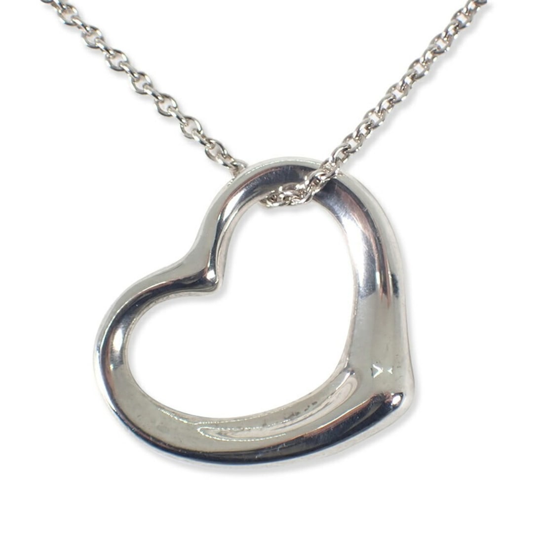 TIFFANY 925 heart pendant necklace (1 of 10)
