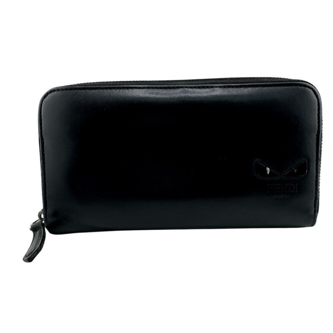 FENDI Bugs Monster Round Long Wallet in Black for Men: --- Catalog ---Category: SizeSize (HxWxD): 11cm x 18cm / 4.33'' x 7.08''Category: DesignType: Long wallet (bi-fold)Color: BlackGender: MenMaterial: Leather Category: GeneralBrand: Fendi--- Item List -
