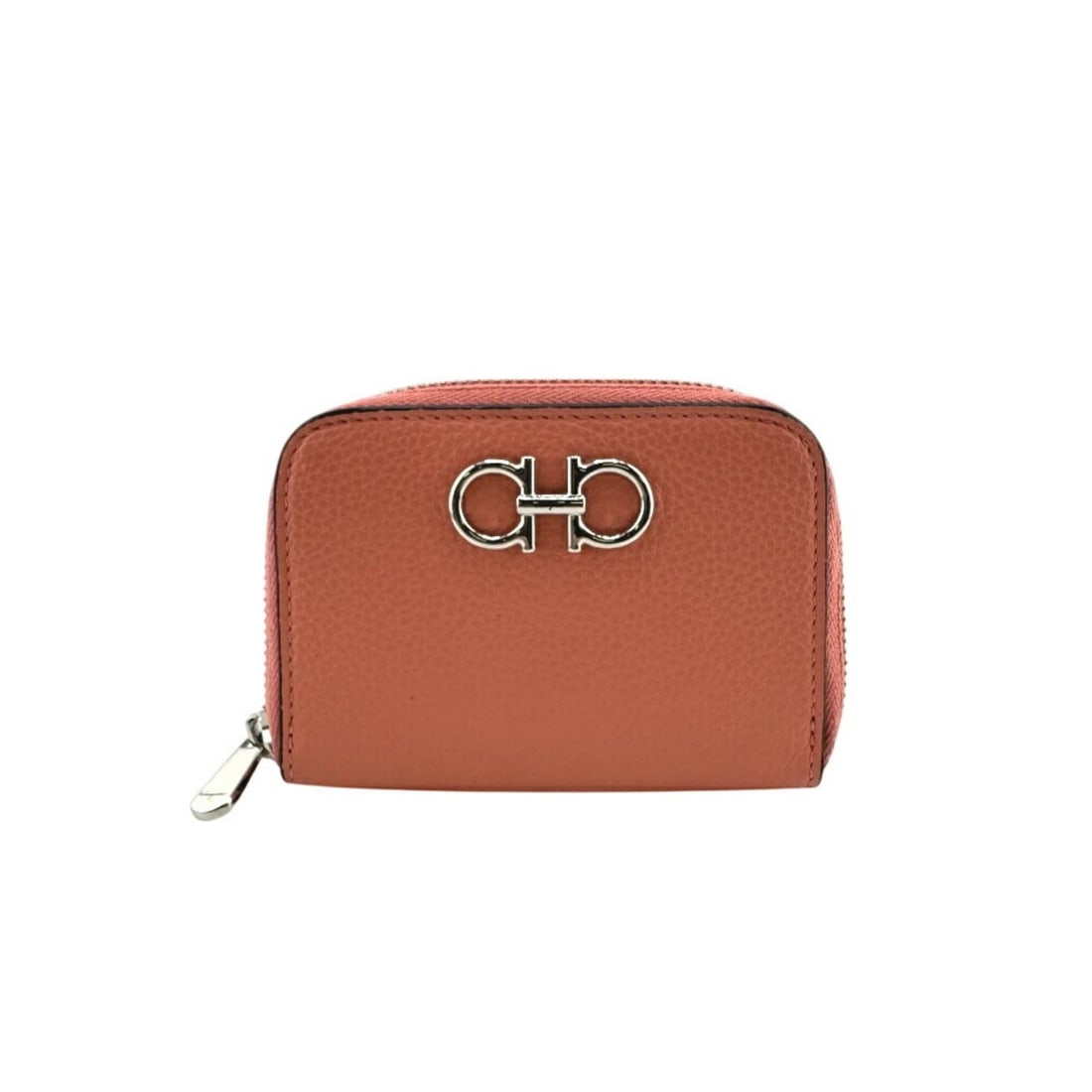 Salvatore Ferragamo Round Gancini Corrado Coin Case, Pink, Women's: --- Catalog ---Category: SizeSize (HxWxD): 8.3cm x 11.3cm / 3.26'' x 4.44''Category: DesignType: Coin purse/coin caseColor: PinkGender: WomenMaterial: Leather Category: GeneralLine: GanciniBrand: Salv