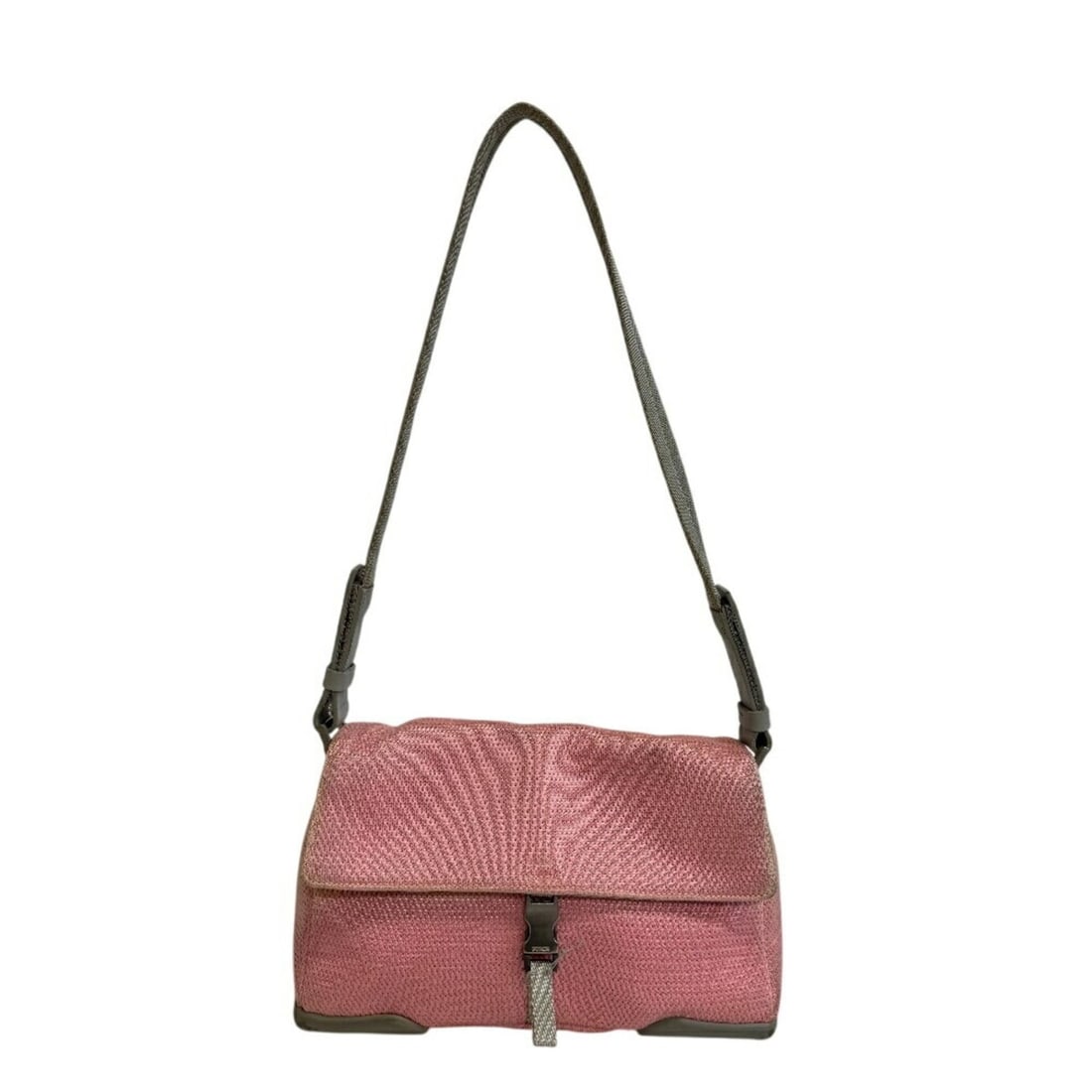 PRADA Prada Mesh Sport Shoulder Bag Pink Women's: --- Catalog ---Category: SizeStrap Drop: 67cm / 26.37''Size (HxWxD): 15cm x 22.5cm x 9cm / 5.9'' x 8.85'' x 3.54''Strap Length: 67cm / 26.37''Category: DesignType: Shoulder bagColor: PinkGender: Women
