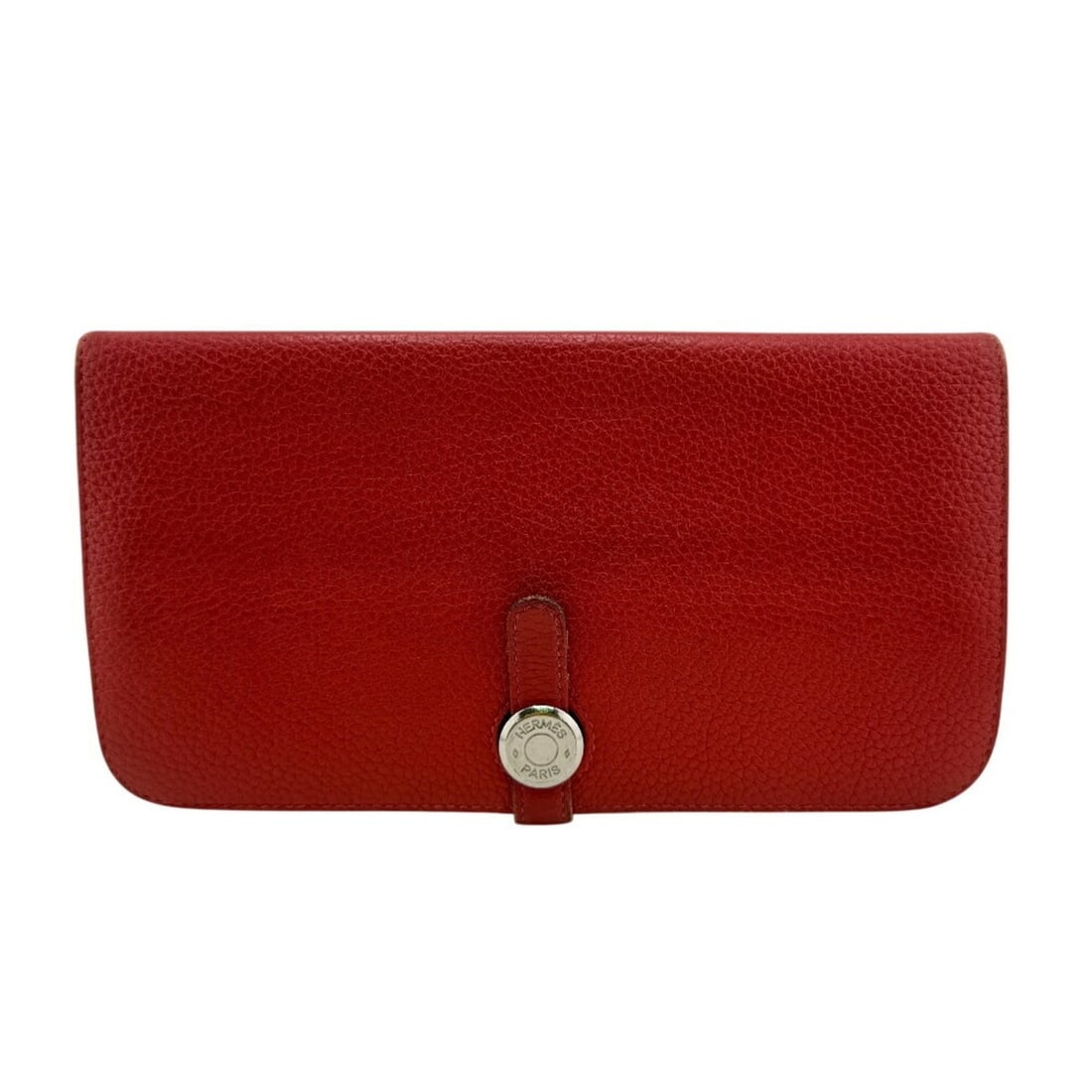 HERMES Dogon Long Wallet 2012 Red Women's: --- Catalog ---Category: SizeSize (HxWxD): 111cm x 20.5cm / 43.7'' x 8.07''Category: DesignType: Long wallet (bi-fold)Color: Red colorGender: WomenMaterial: Leather Category: GeneralBrand: Hermes--- I