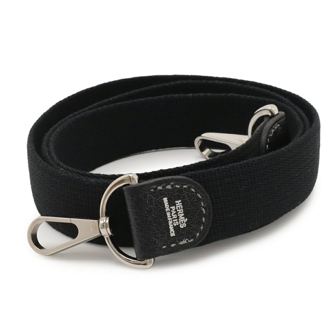 HERMES Hermès Garden Shoulder Strap, 108cm, Canvas and Leather, Black: --- Catalog ---Category: SizeSize (HxWxD): 108cm x 2.5cm / 42.51'' x 0.98''Category: DesignType: StrapColor: BlackGender: Women,MenMaterial: Canvas, LeatherCategory: GeneralBrand: HermesCountry of Ori