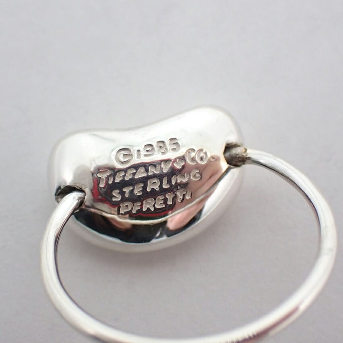TIFFANY 925 Bean Ring, size 7 - 11