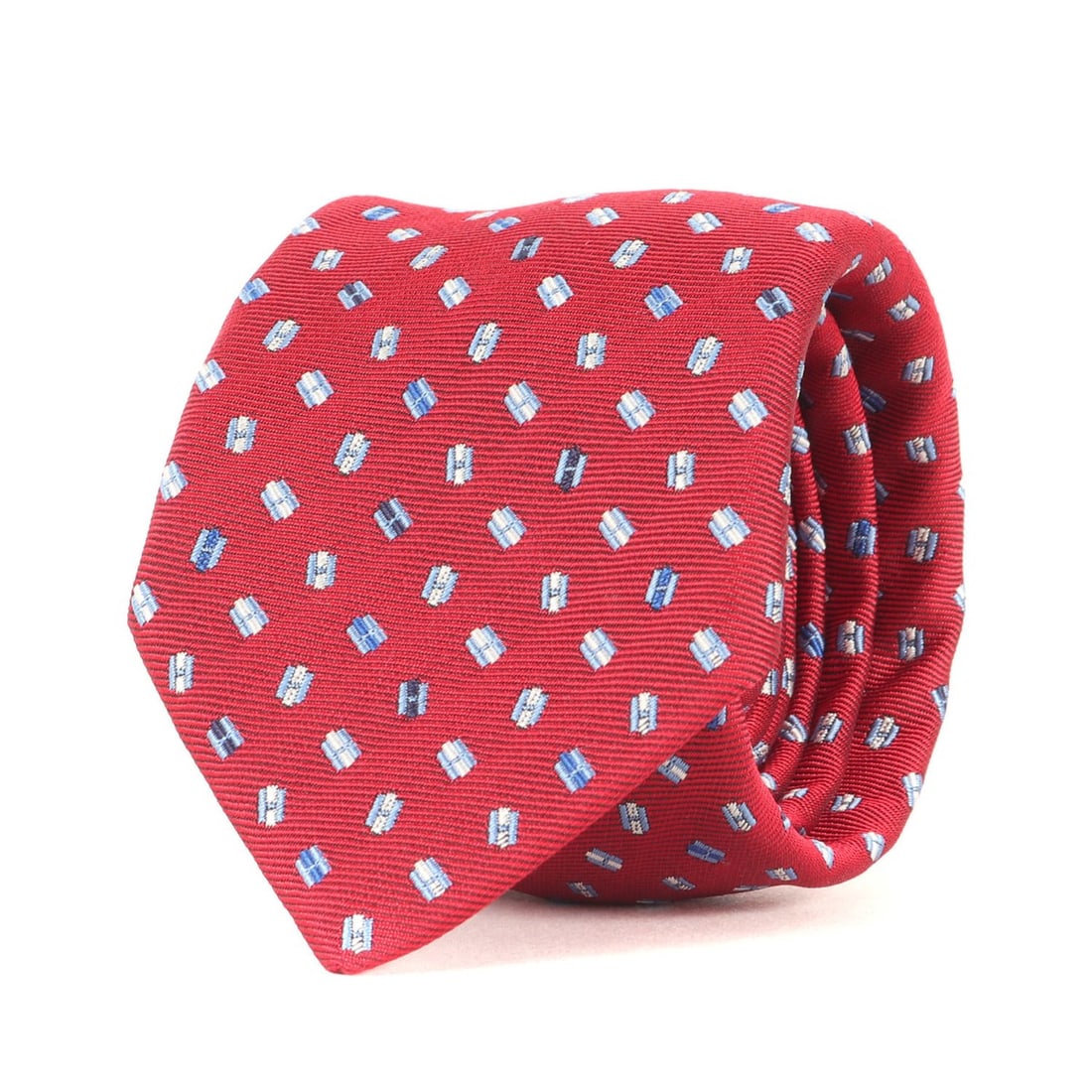 HERMES Men's Red Pegasus H Jacquard Silk Tie 339302T (K4714) (1 of 9)