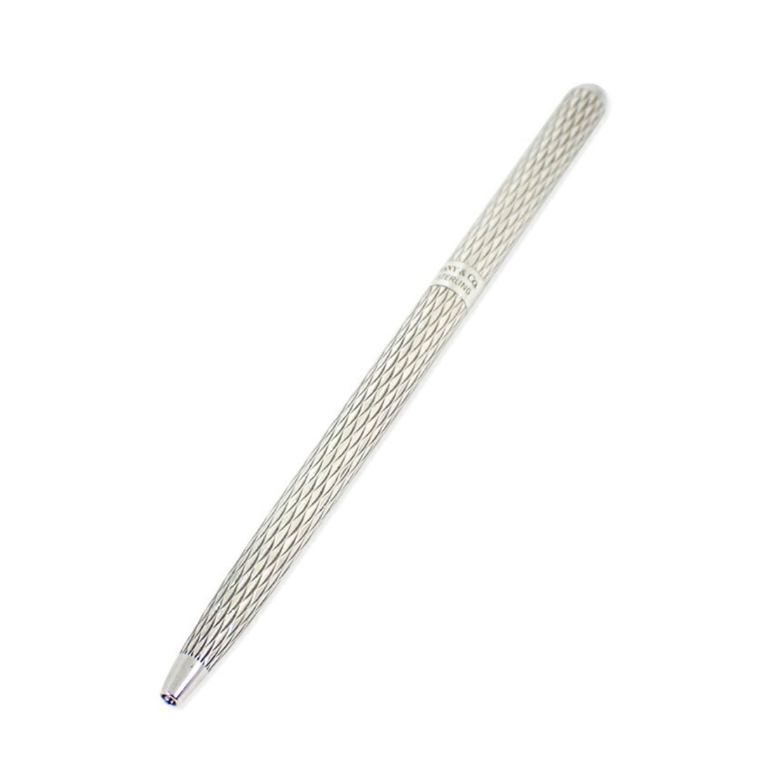 TIFFANY 925 ballpoint pen: --- Catalog ---Category: DesignType: Ballpoint penGender: Men,WomenMaterial (Body): Sterling silverCategory: GeneralBrand: TiffanyCategory: Physical PropertiesLength: 12cm / 4.72''--- Item List ---Sec