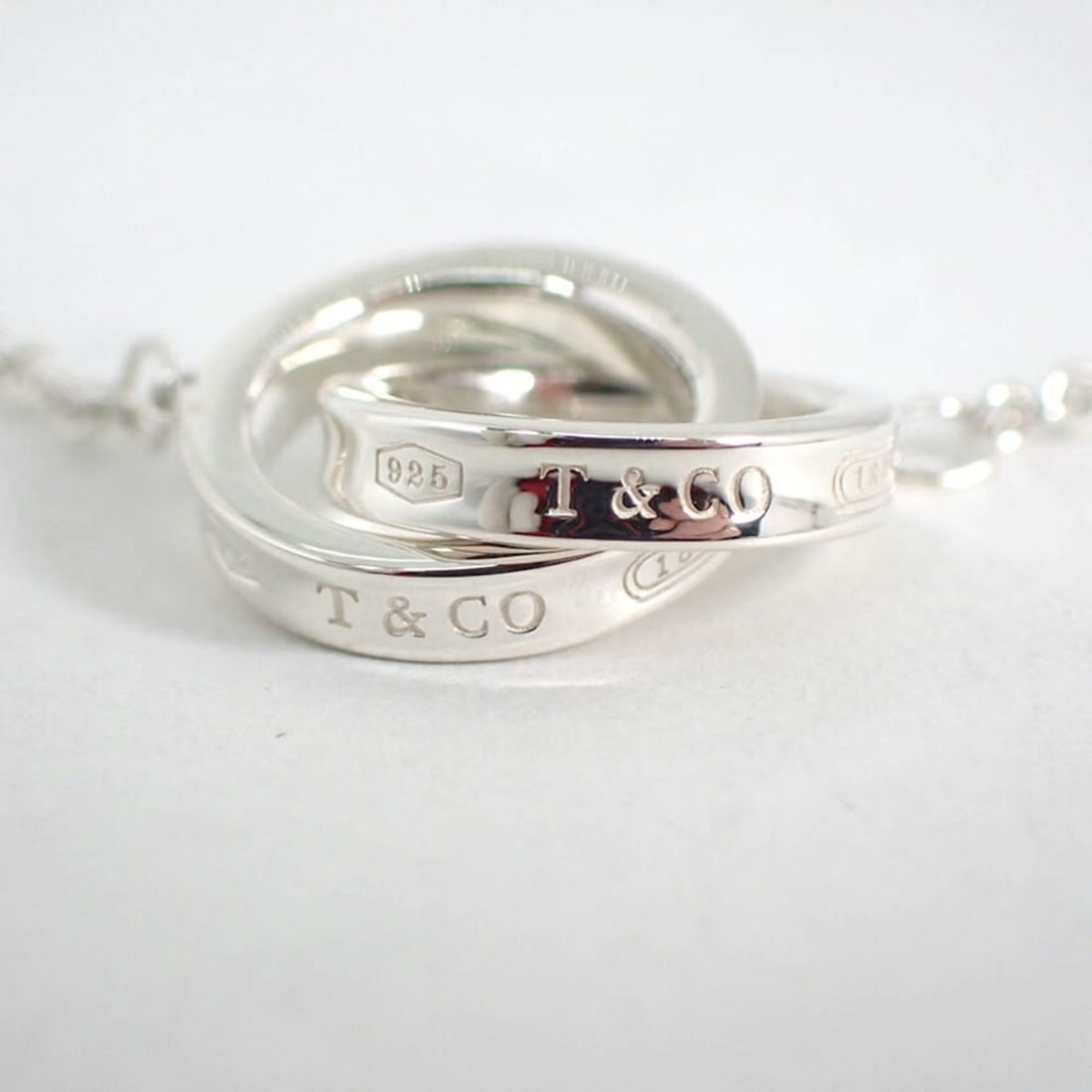 TIFFANY 925 Interlocking Circle Bracelet - 7