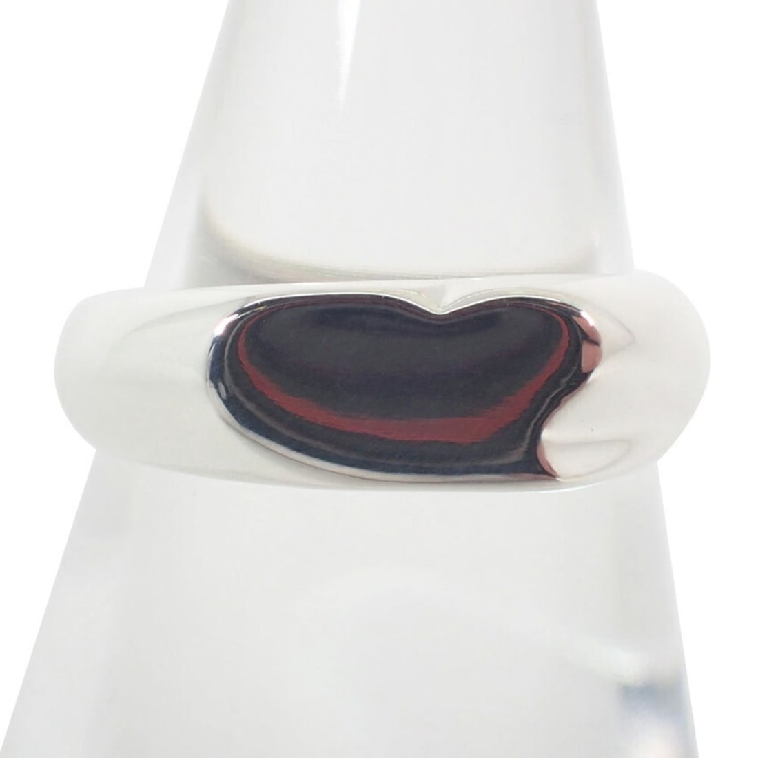 TIFFANY Tiffany Silver 925 Signet Heart Ring, Size 10 (1 of 11)