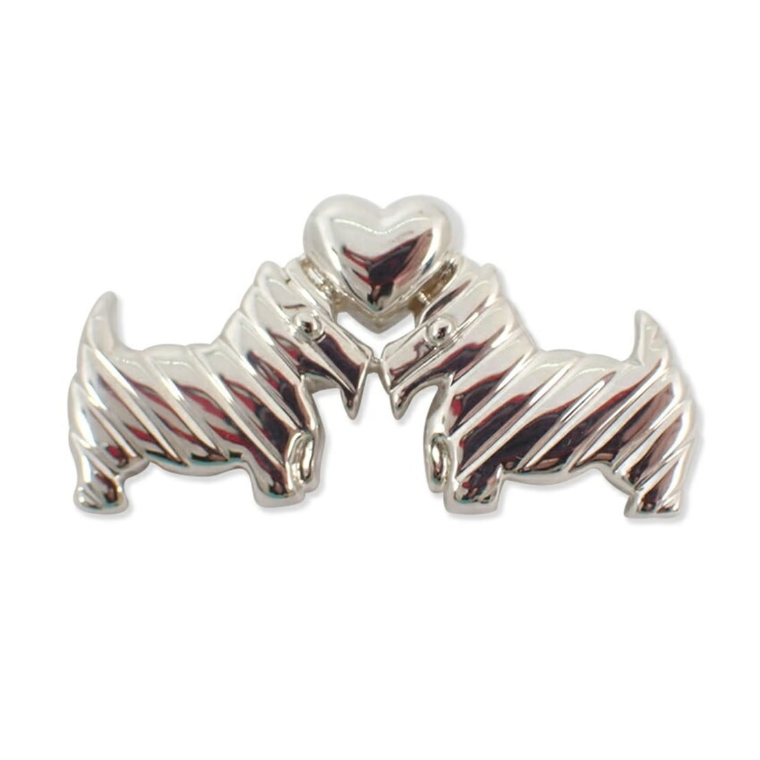 TIFFANY 925 Scottish Terrier & Heart Brooch: --- Catalog ---Category: SizeSize (HxWxD): 1.92cm x 3.82cm / 0.75'' x 1.5''Category: DesignType: BroochGender: WomenMaterial: Sterling silver 925Category: GeneralBrand: Tiffany--- Item List ---Section