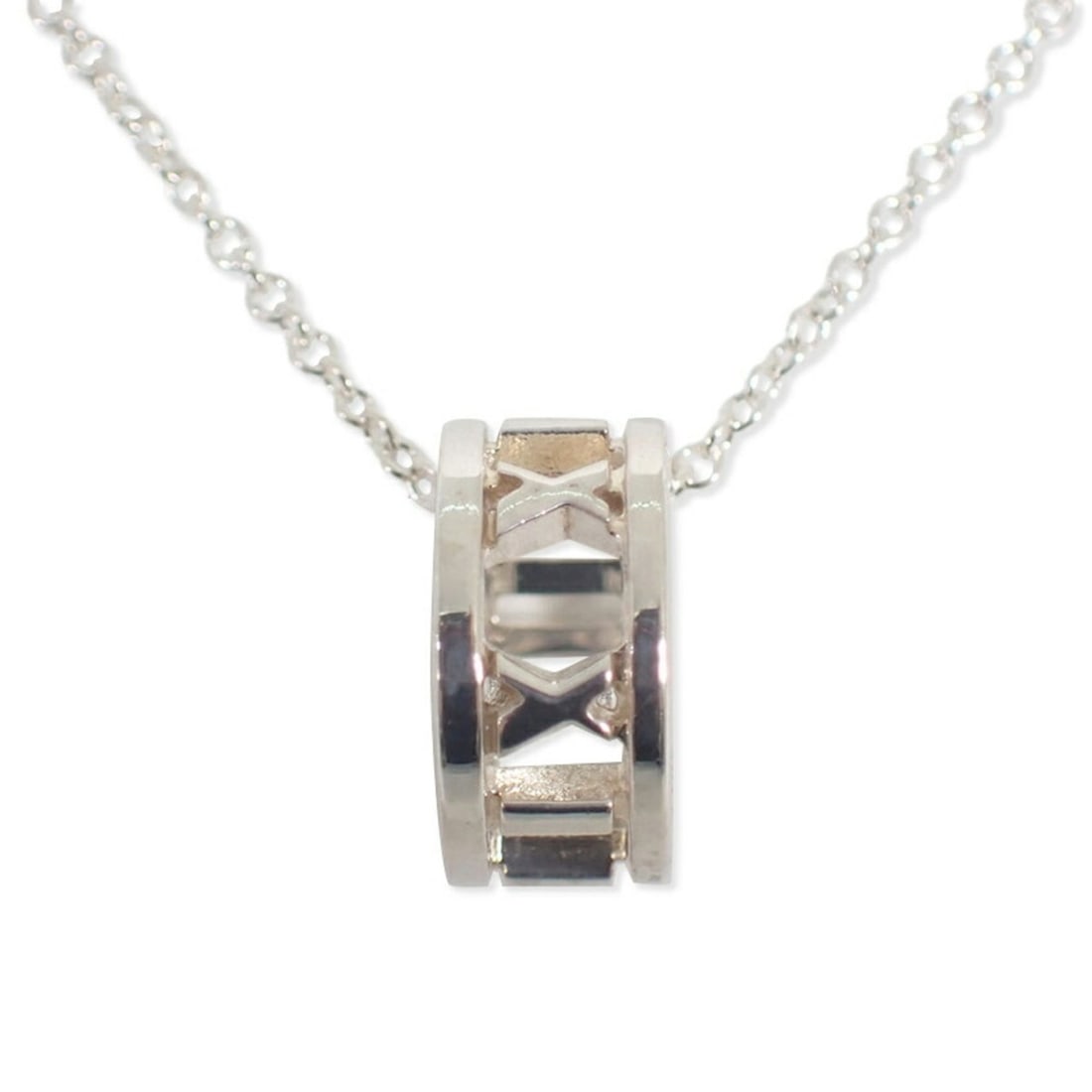 TIFFANY 925 Atlas pendant necklace: --- Catalog ---Category: SizePendant Size: 10.2mm x 5.3mm / 0.4'' x 0.2''Neck Circumference: 41 cm / 16.14''Category: DesignGender: WomenMaterial: Sterling silver 925Necklace Type: NecklaceCategory: G