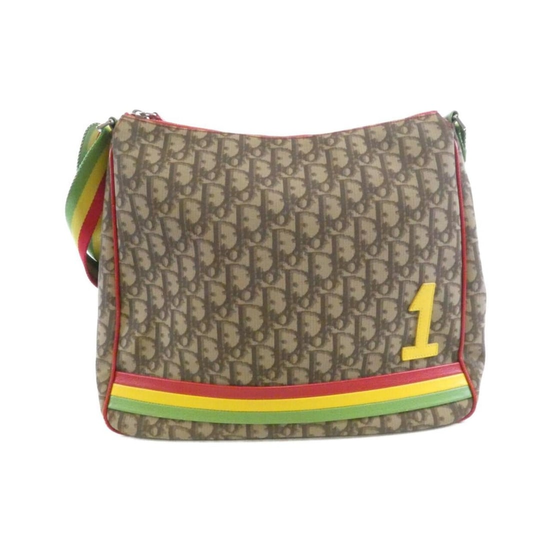 Christian Dior Shoulder Bag: --- Catalog ---Category: SizeSize (HxWxD): 27cm x 32cm x 9cm / 10.62'' x 12.59'' x 3.54''Category: DesignType: Shoulder bagColor: Beige, Multi-colorGender: WomenMaterial: PVC Hardware Color: SilverCat