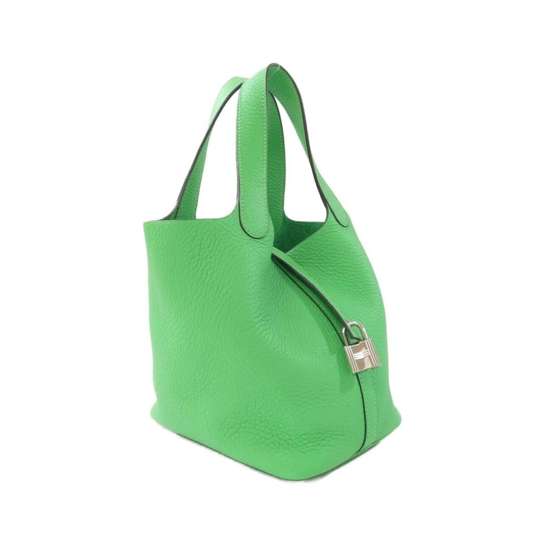 Hermes Hermès Picotin Lock PM 056289CK Handbag: --- Catalog ---Category: SizeSize (HxWxD): 19cm x 18cm x 13.5cm / 7.48'' x 7.08'' x 5.31''Category: DesignType: HandbagColor: GreenGender: WomenMaterial: Taurillon clemence leather Hardware Color: Sil