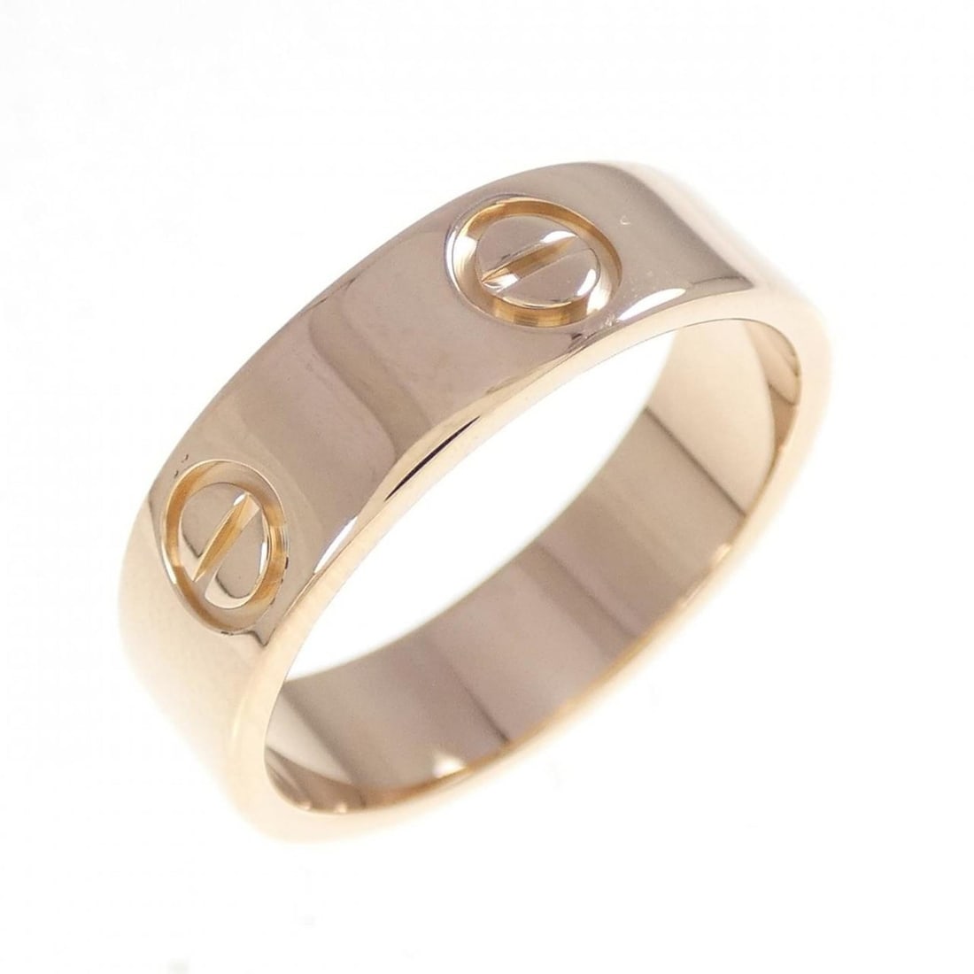 Cartier Love Ring: --- Catalog ---Category: SizeUS Size: 7.5Brand Size: 55Category: DesignType: Band ringGender: Women,MenMaterial: Pink gold (18K)Category: GeneralMPN: B4084800Brand: Cartier--- Item List ---Section: