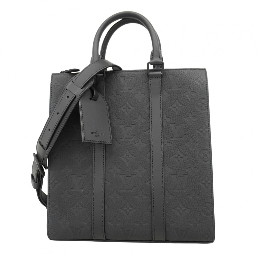 Louis Vuitton Monogram Taurillon Sac Plaque Handbag M21884 Noir 2-Way Bag for Men (1 of 13)