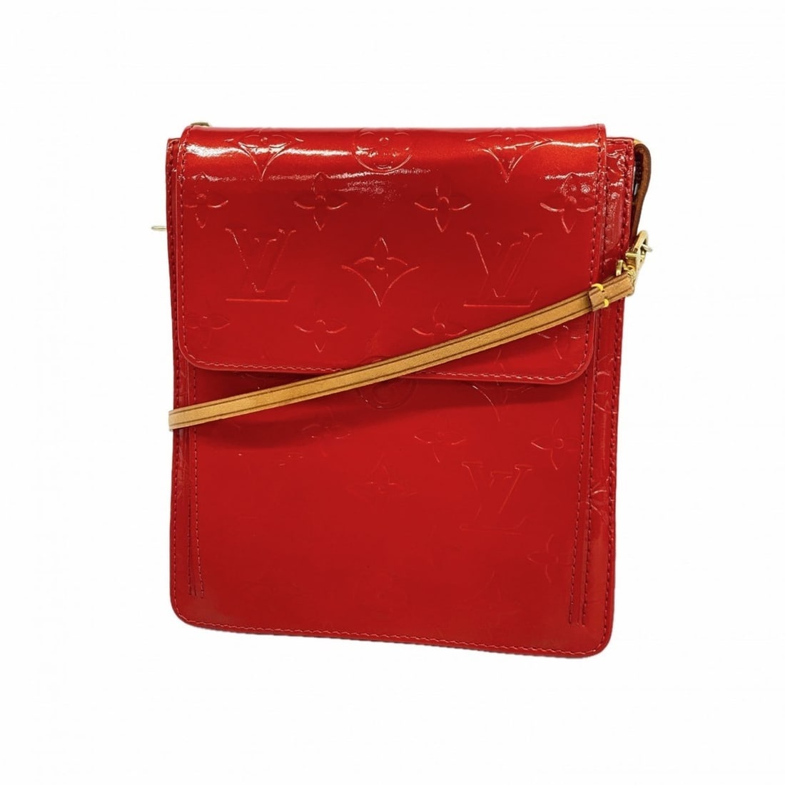 Louis Vuitton Vernis Motto Shoulder Bag M91137 Rouge Women's: --- Catalog ---Category: SizeSize (HxWxD): 18cm x 16cm x 4.5cm / 7.08'' x 6.29'' x 1.77''Category: DesignType: Shoulder bagColor: RougeGender: WomenCategory: GeneralMPN: M91137Brand: Louis Vuitton---