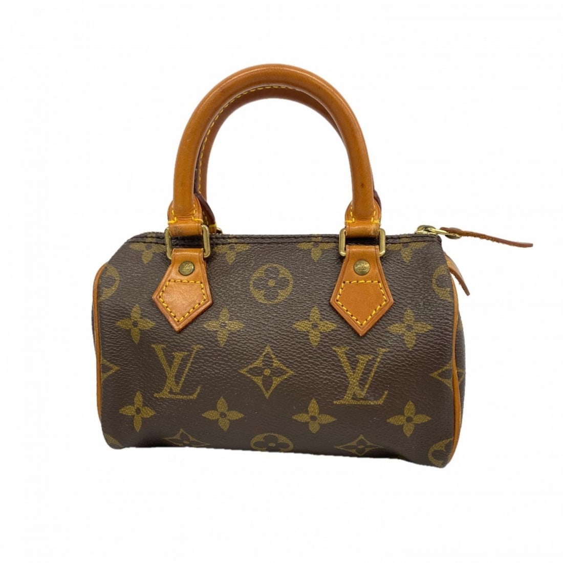 Louis Vuitton Monogram Mini Speedy Handbag M41534 Brown Women's (1 of 13)