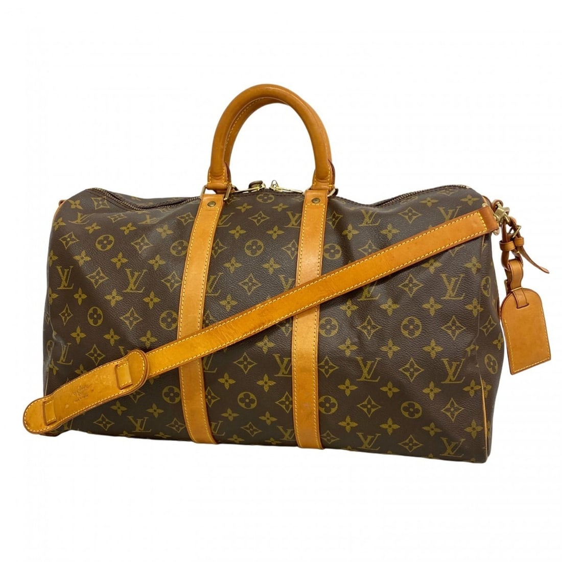 Louis Vuitton Monogram Keepall Bandouliere 45 Boston Bag M41418 Brown Men's/Women's: --- Catalog ---Category: SizeSize (HxWxD): 27.5cm x 45cm x 20cm / 10.82'' x 17.71'' x 7.87''Category: DesignType: Boston bagColor: BrownGender: Men,WomenCategory: GeneralMPN: M41418Brand: Louis Vuitto